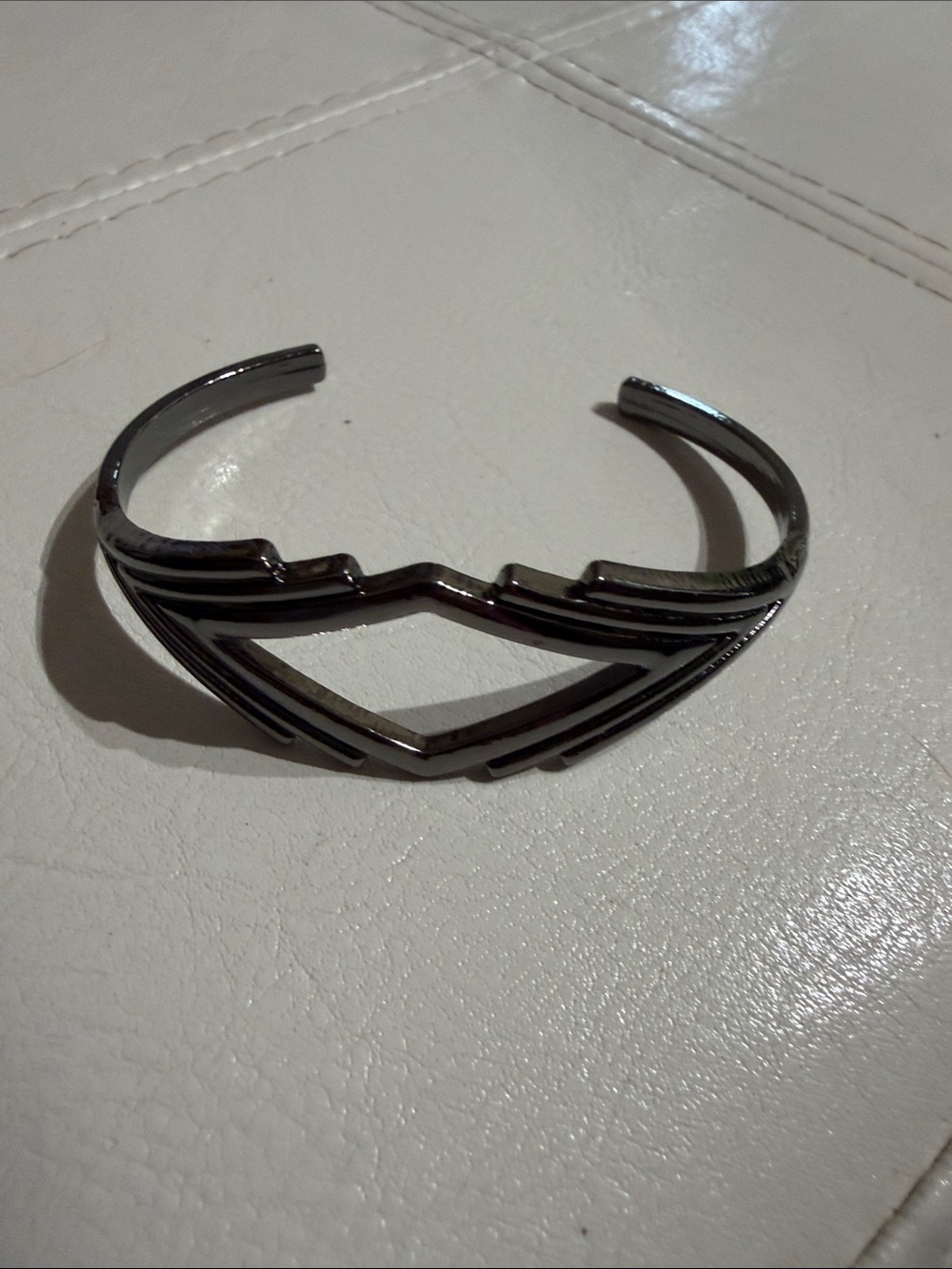 paparazzi Gunmetal Geometric Cuff Bracelet